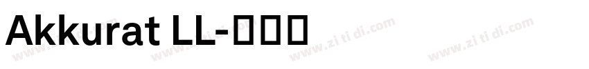 Akkurat LL字体转换